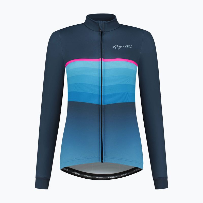 Moteriška dviratininkų apranga ilgomis rankovėmis Rogelli Impress II blue / pink 5