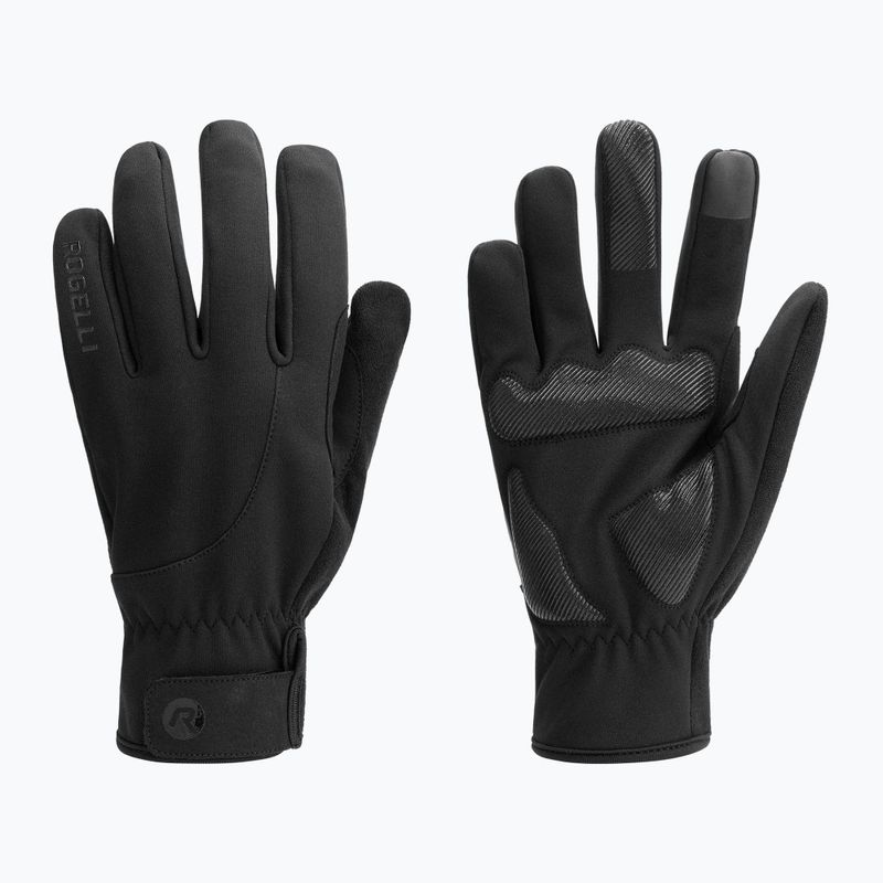 Vyriškos dviračių pirštinės Rogelli Core II Winter Windproof black