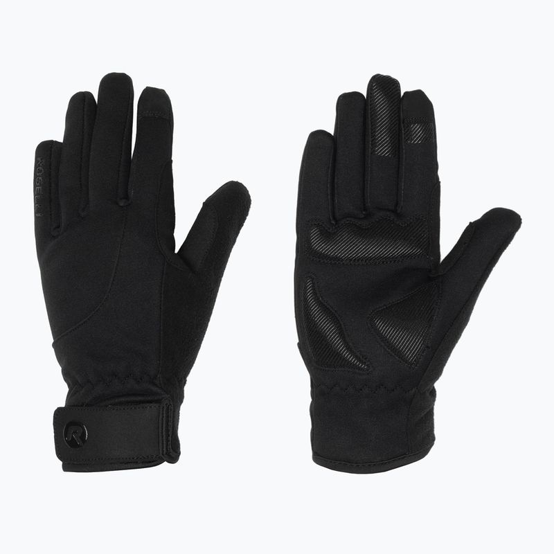 Moteriškos dviračių pirštinės Rogelli Core II Winter Windproof W black