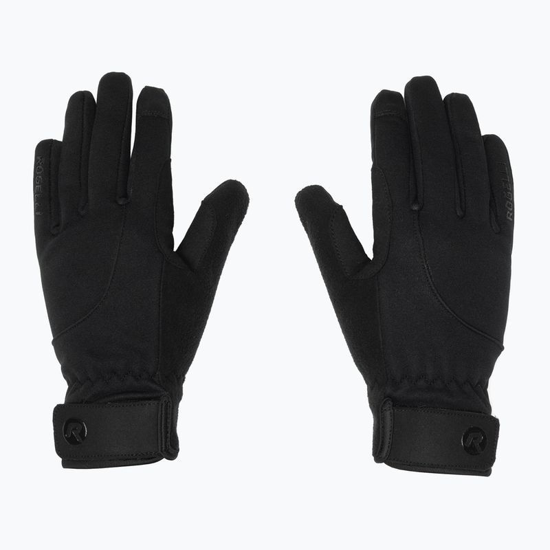 Moteriškos dviračių pirštinės Rogelli Core II Winter Windproof W black 2