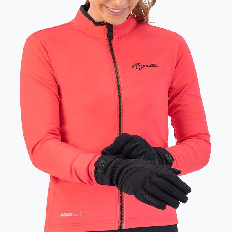 Moteriškos dviračių pirštinės Rogelli Core II Winter Windproof W black 7