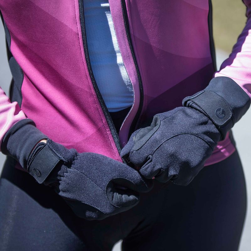 Moteriškos dviračių pirštinės Rogelli Core II Winter Windproof W black 13