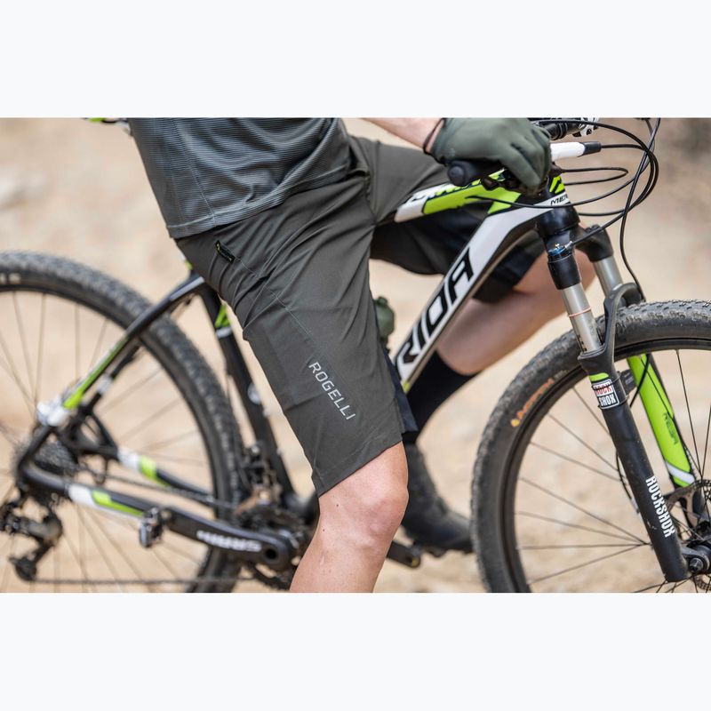 Vyriški dviračių šortai Rogelli Advntr Core MTB green/black 9