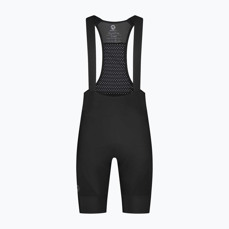 Rogelli Signature Bib Short vyriški dviračių šortai juodi 4