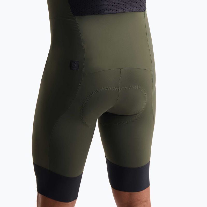 Rogelli Signature Bib Short vyriški dviračių šortai žali 3