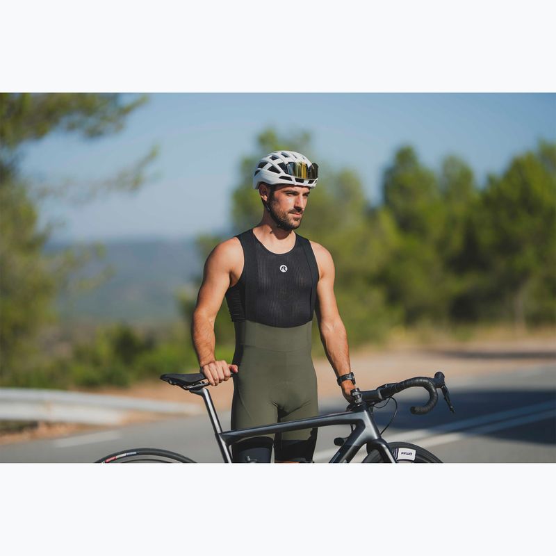 Rogelli Signature Bib Short vyriški dviračių šortai žali 7
