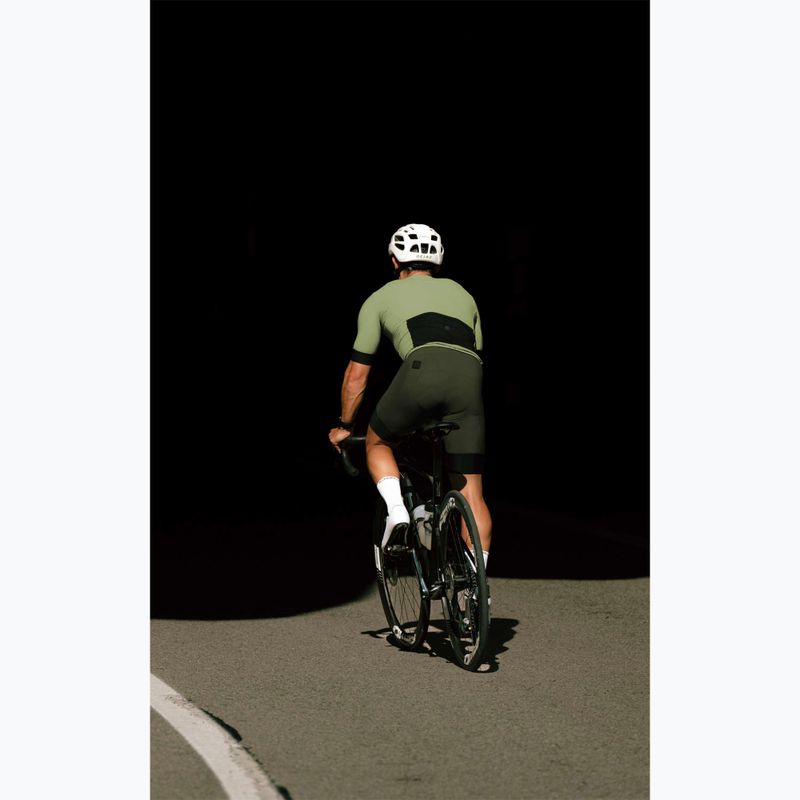 Rogelli Signature Bib Short vyriški dviračių šortai žali 8