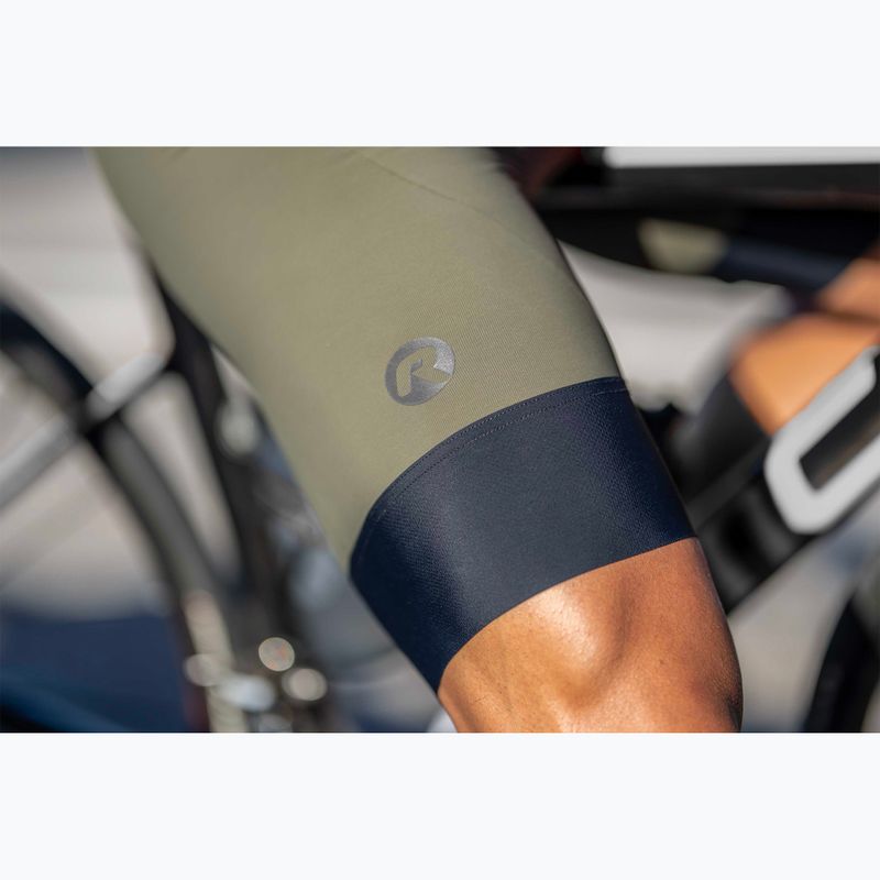 Rogelli Signature Bib Short vyriški dviračių šortai žali 11