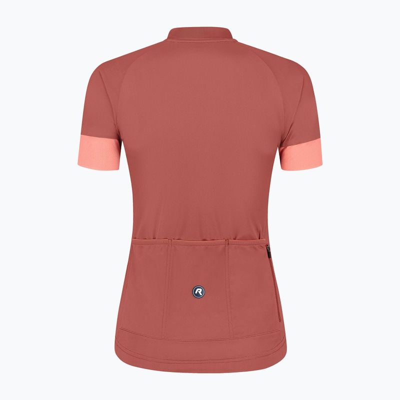 Moteriški dviratininkų marškinėliai Rogelli Modesta chutney / coral 4