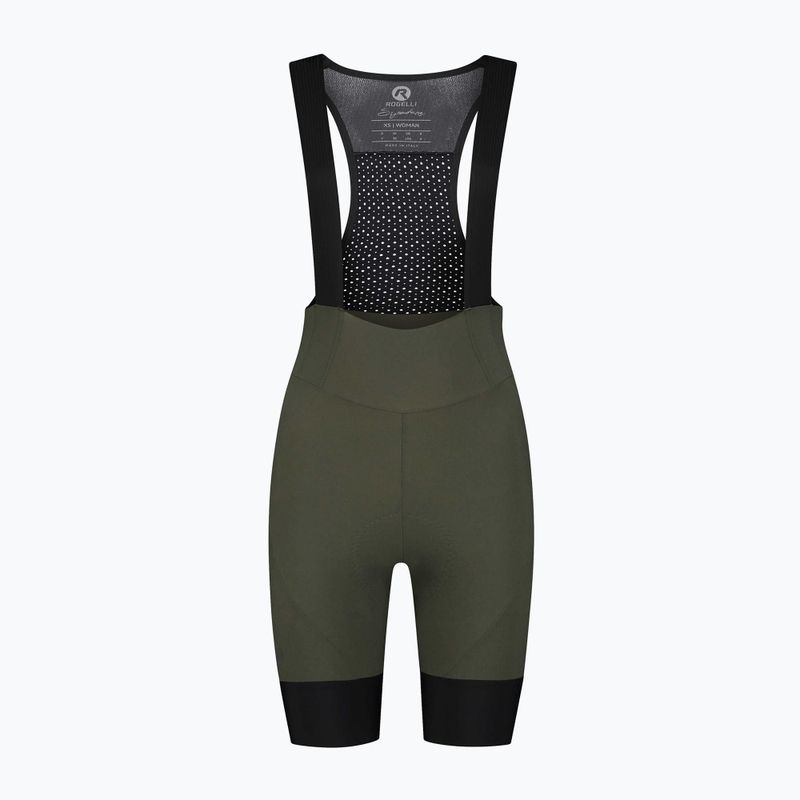 Moteriški dviračių šortai Rogelli Signature Bib Short W green 4
