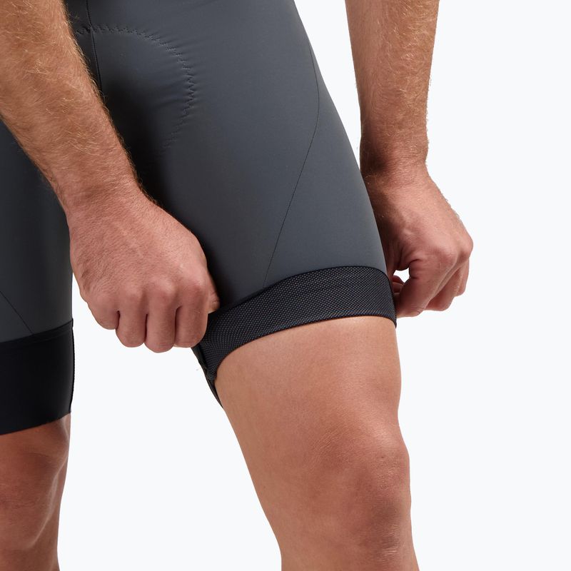 Rogelli Signature Bib Short vyriški dviračių šortai pilka 7
