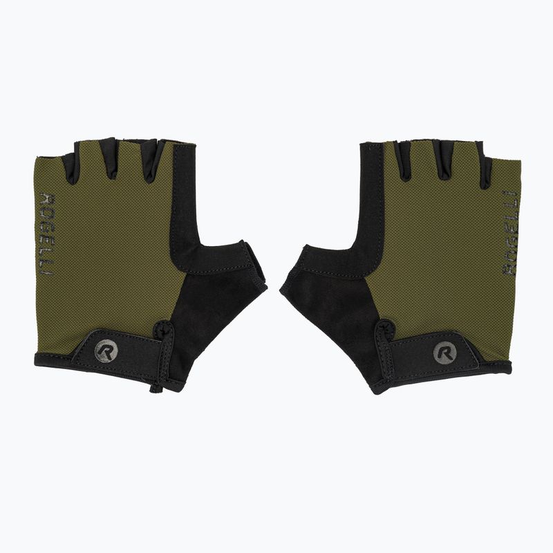 Rogelli Core army green vyriškos dviračių pirštinės 2