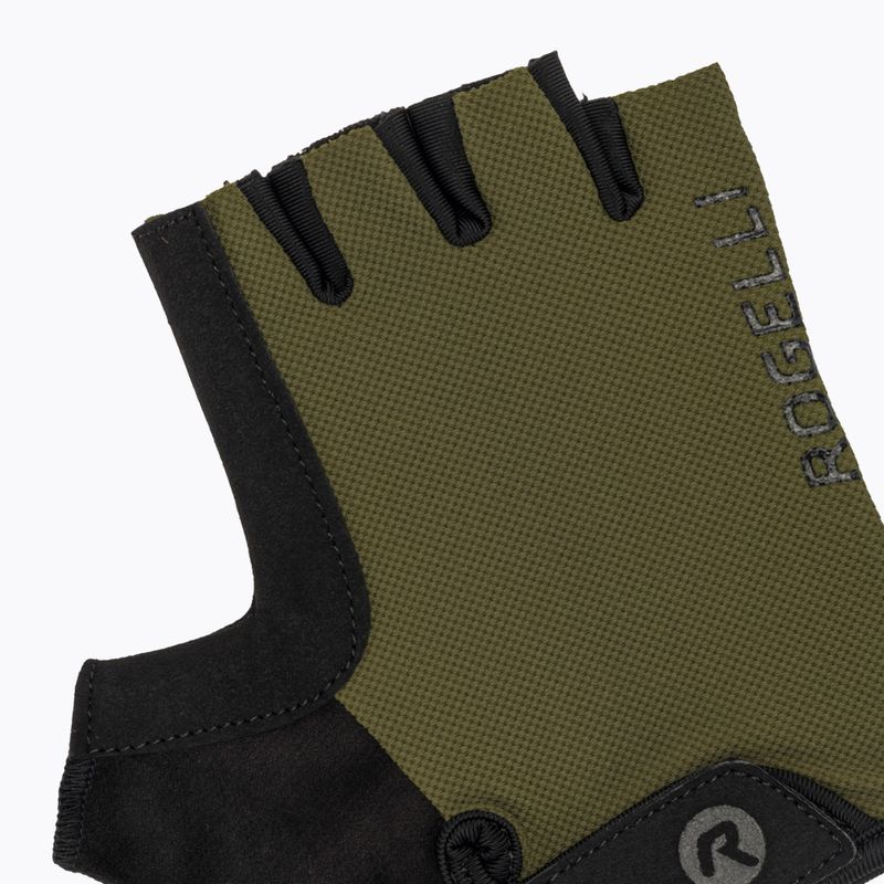 Rogelli Core army green vyriškos dviračių pirštinės 5