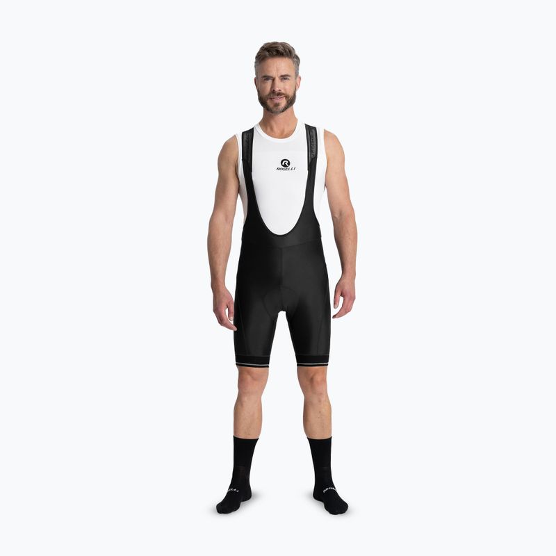 Rogelli Fast Bib Short vyriški dviračių šortai juodi