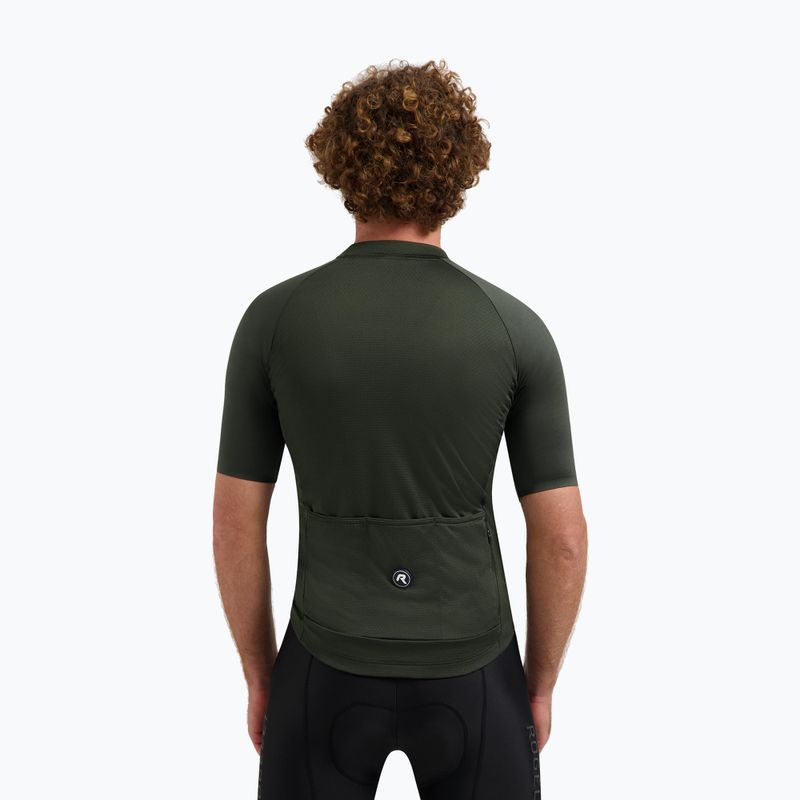 Rogelli Essential II army green vyriški dviratininko marškinėliai 2