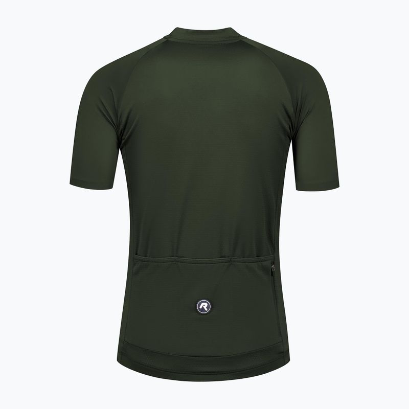 Rogelli Essential II army green vyriški dviratininko marškinėliai 8