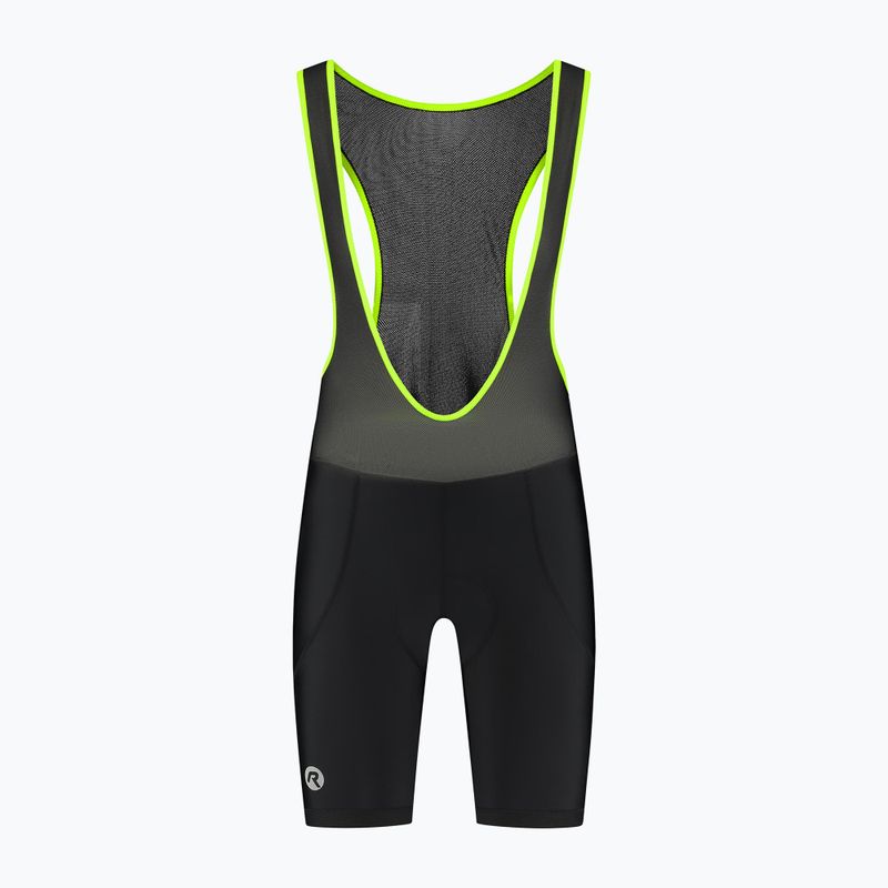 Rogelli Core Bib Short vyriški dviračių šortai juodi/juodai geltoni 6