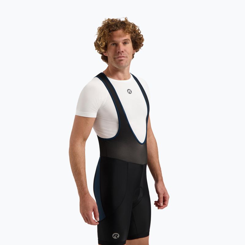 Rogelli Core Bib Short vyriški dviračių šortai juoda/mėlyna