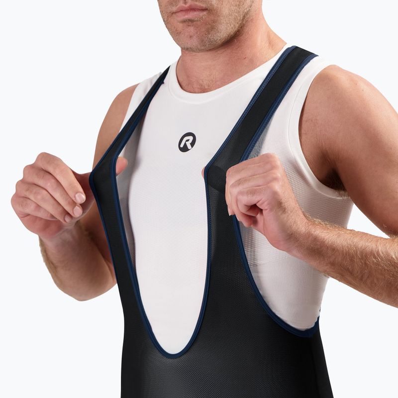 Rogelli Core Bib Short vyriški dviračių šortai juoda/mėlyna 3