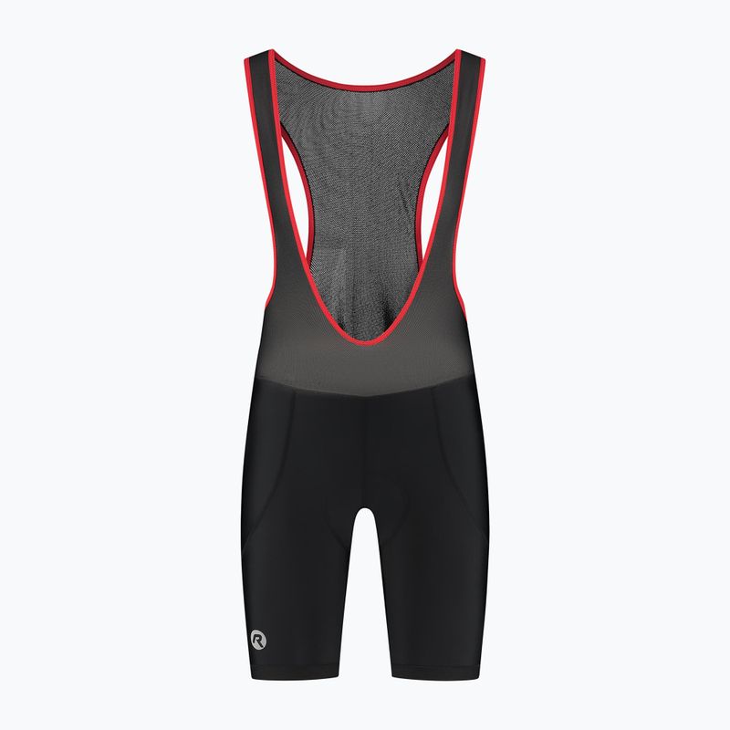 Rogelli Core Bib Short vyriški dviračių šortai juoda/raudona 6