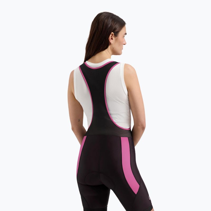 Moteriški dviračių šortai Rogelli Core Bib Short W black/pink 2