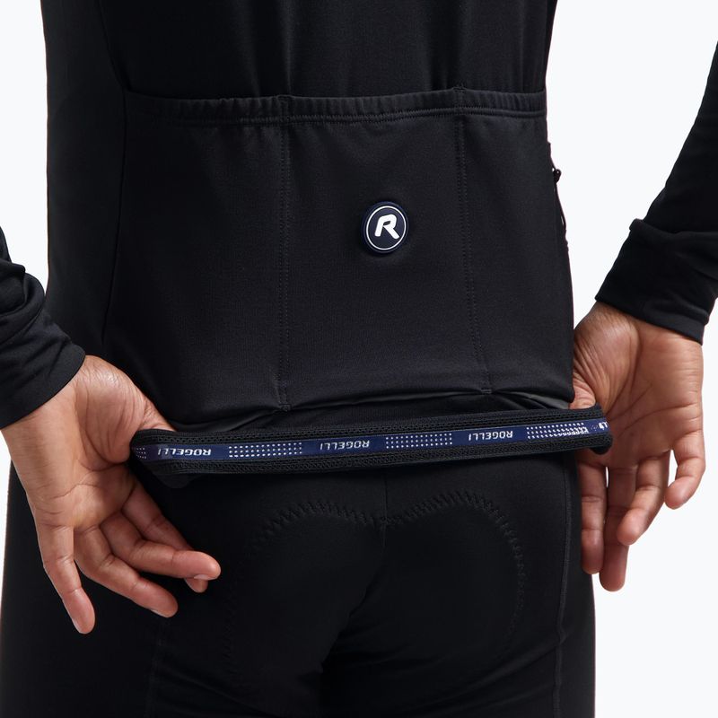 Vyriški dviračių marškinėliai ilgomis rankovėmis Rogelli Essential II black 5