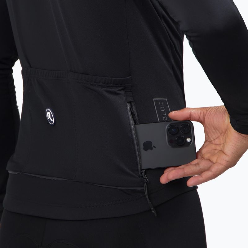 Vyriški dviračių marškinėliai ilgomis rankovėmis Rogelli Essential II black 6