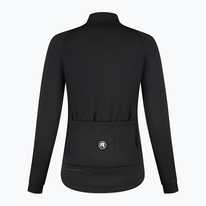 Moteriški dviračių marškinėliai ilgomis rankovėmis Rogelli Essential II black 8