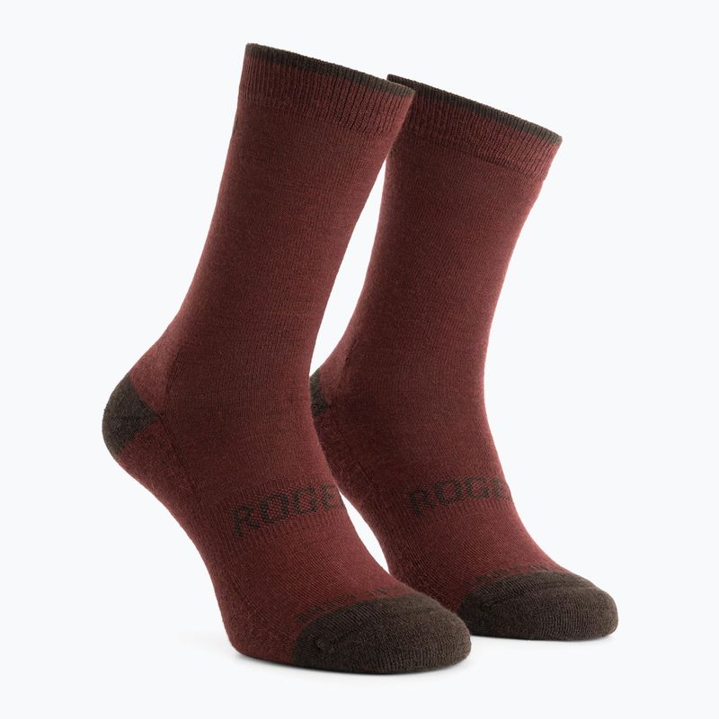 Kojinės Rogelli Wool Wintersocks 2 poros burgundy/brown 2
