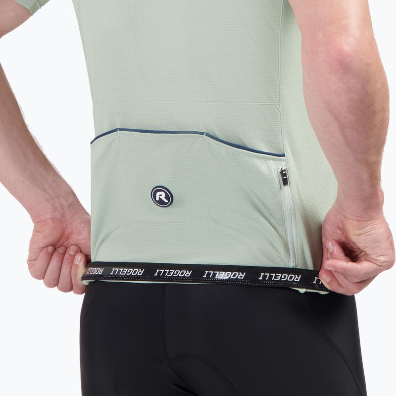 Vyriški dviračių marškinėliai Rogelli Explore aqua grey 4