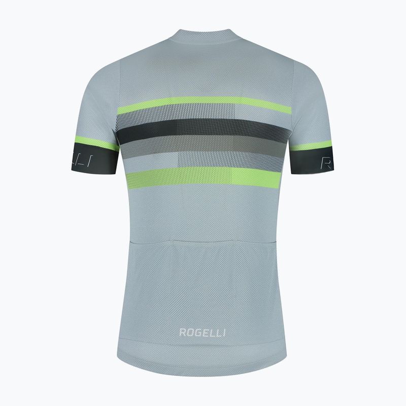 Vyriški dviračių marškinėliai Rogelli Hero II grey/lime 6