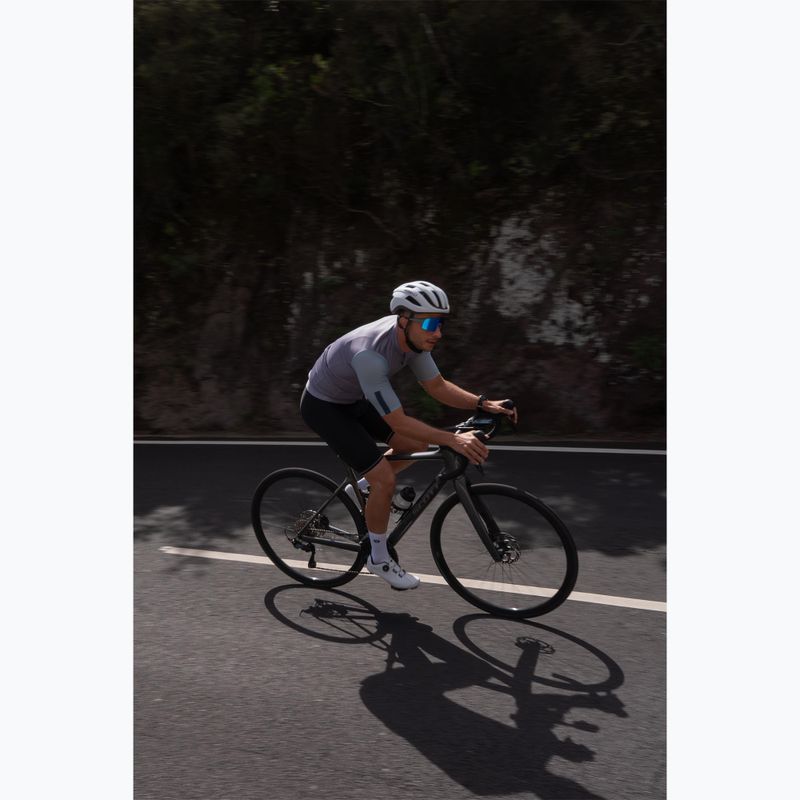 Vyriški dviračių marškinėliai Rogelli Fast grey/dusty teal/teal 9