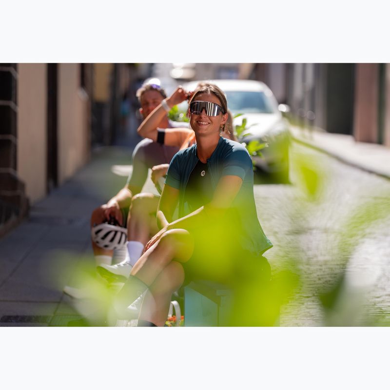 Moteriški dviračių marškinėliai Rogelli Modesta teal 11