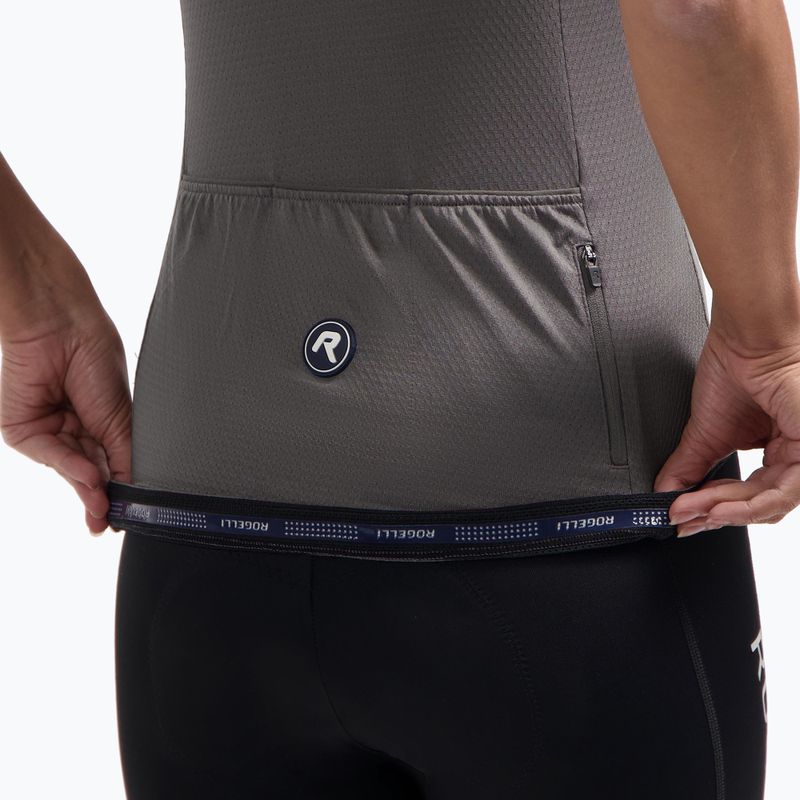 Moteriški dviračių marškinėliai Rogelli Essential II plum kitten 5