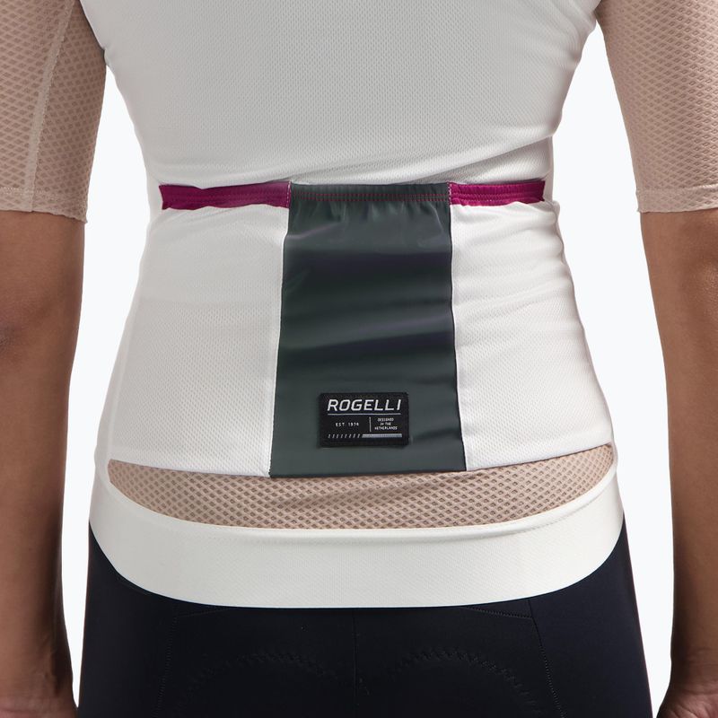 Moteriški dviračių marškinėliai Rogelli Fast sand/dusty pink/cherry 4