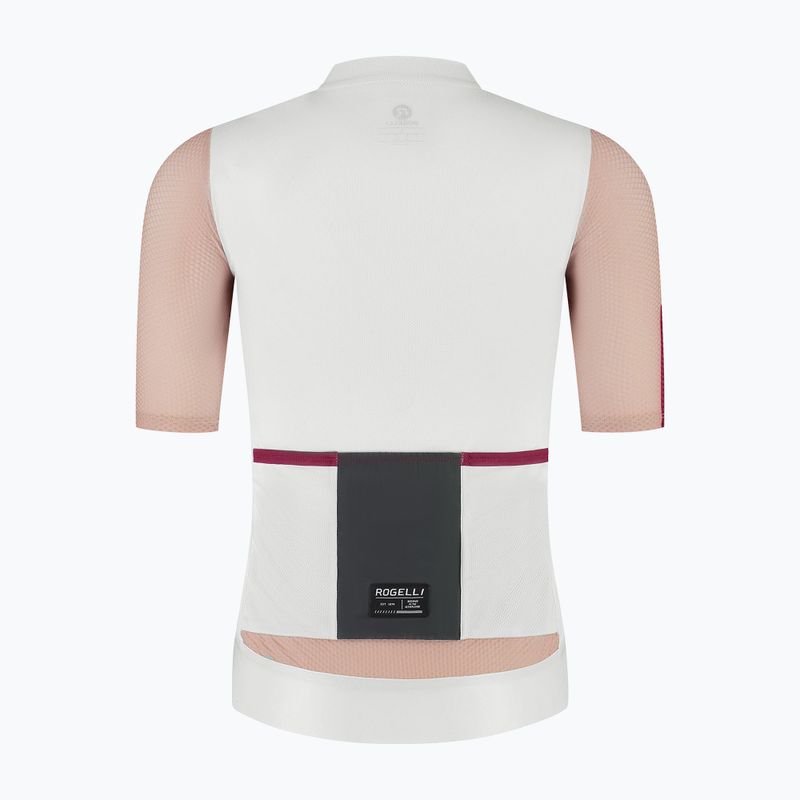 Moteriški dviračių marškinėliai Rogelli Fast sand/dusty pink/cherry 6