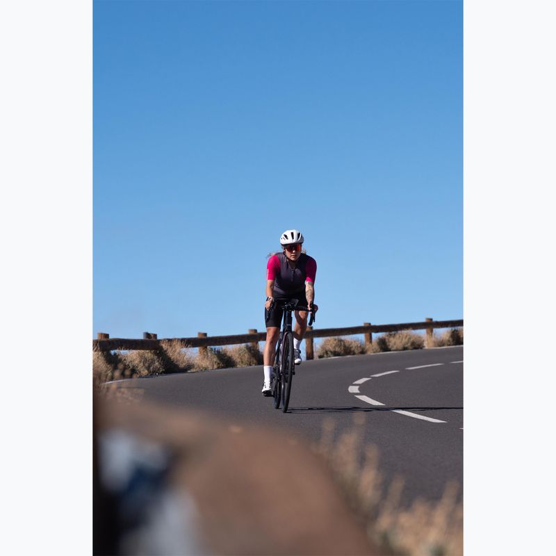 Moteriški dviračių marškinėliai Rogelli Fast ebony/pink/coral 9