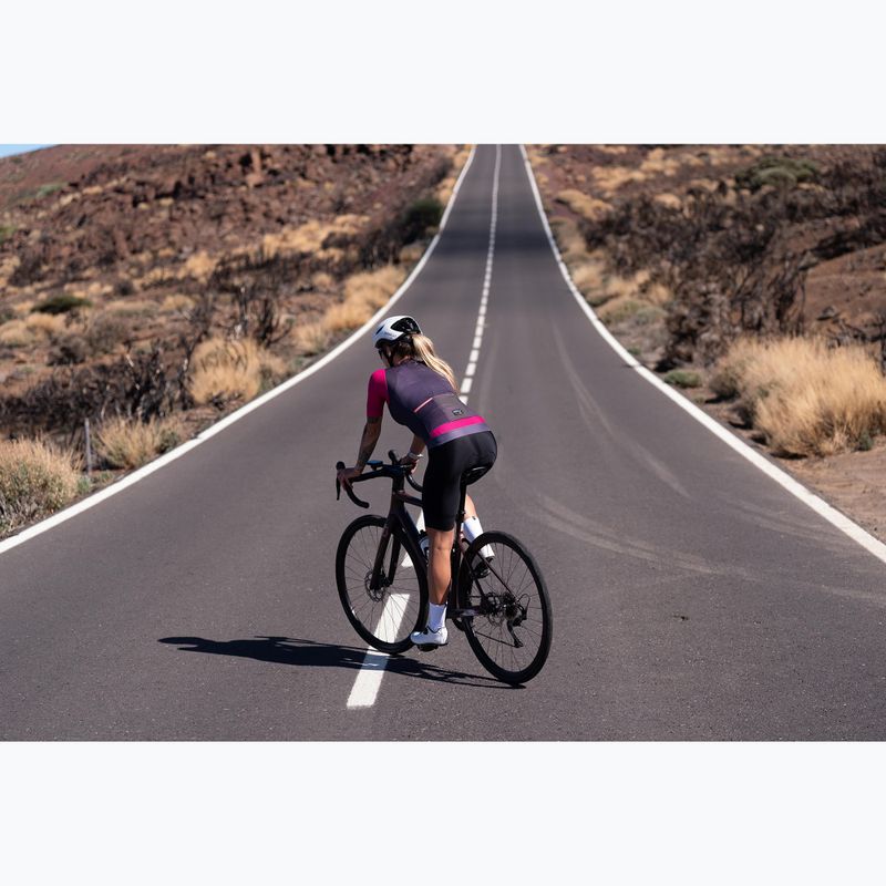 Moteriški dviračių marškinėliai Rogelli Fast ebony/pink/coral 10