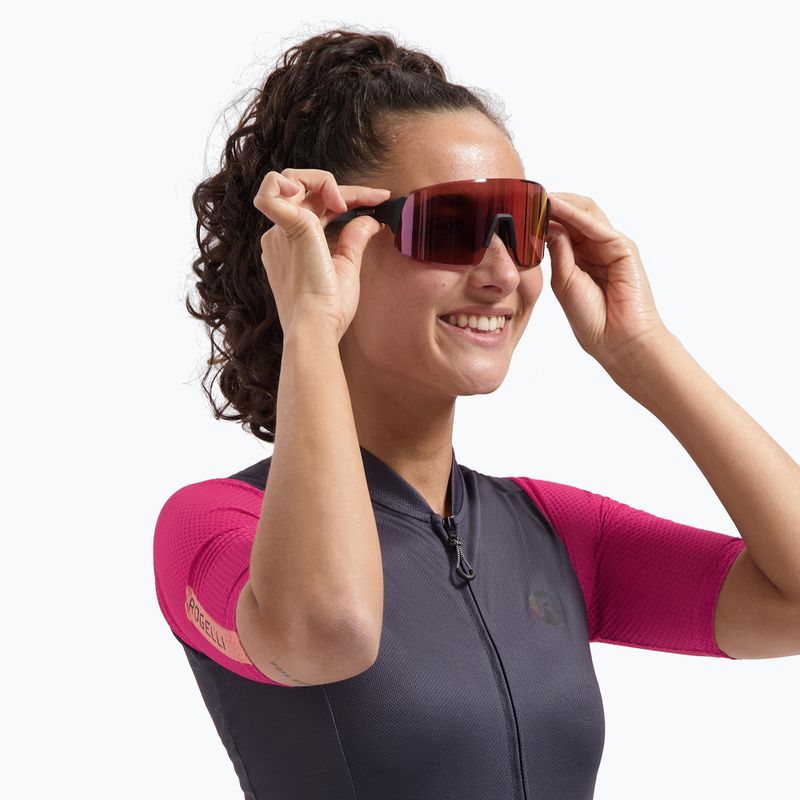 Saulės akiniai Rogelli Swift Full Revo black/red full revo 7