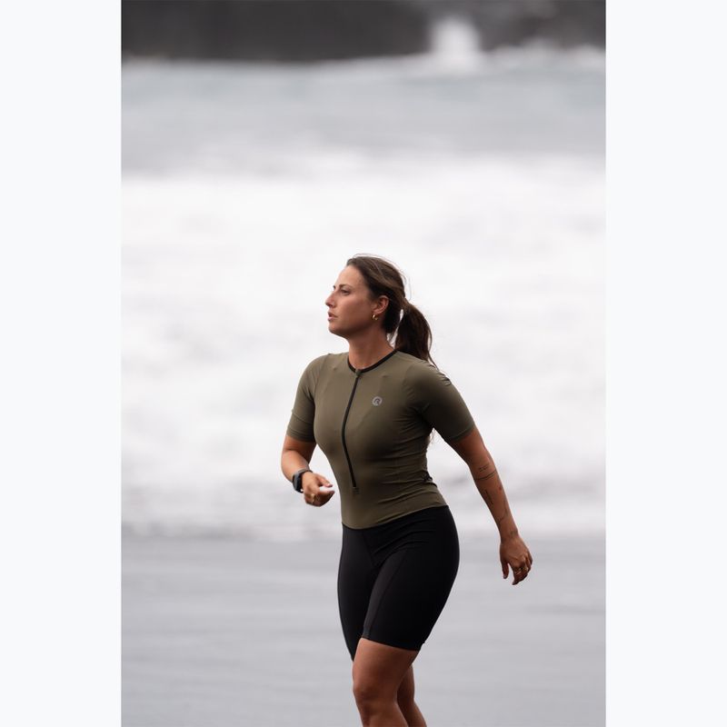 Triatlono kostiumas Rogelli Florida Tri Suit black/army green 12