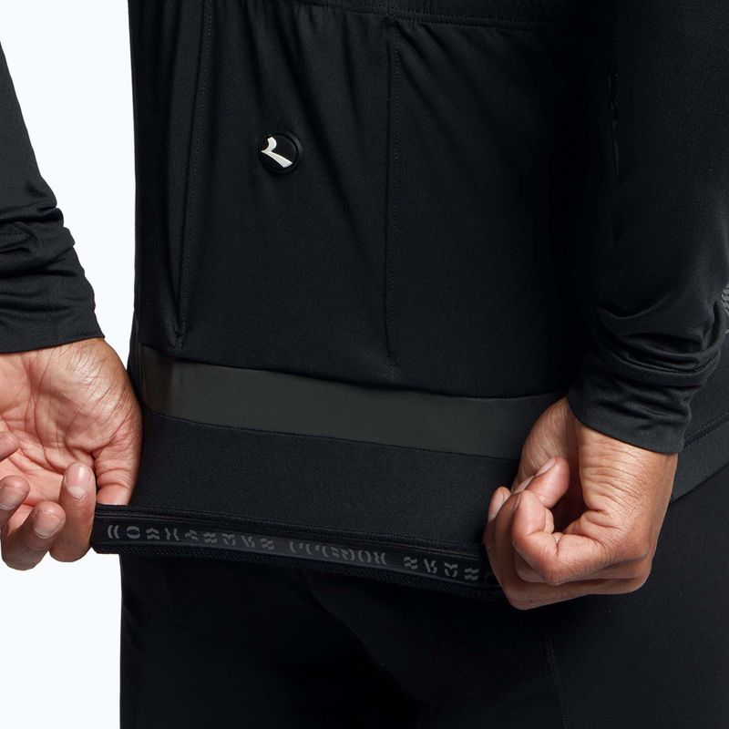 Vyriški ilgomis rankovėmis dviračių marškinėliai Rogelli Essential Light black 3