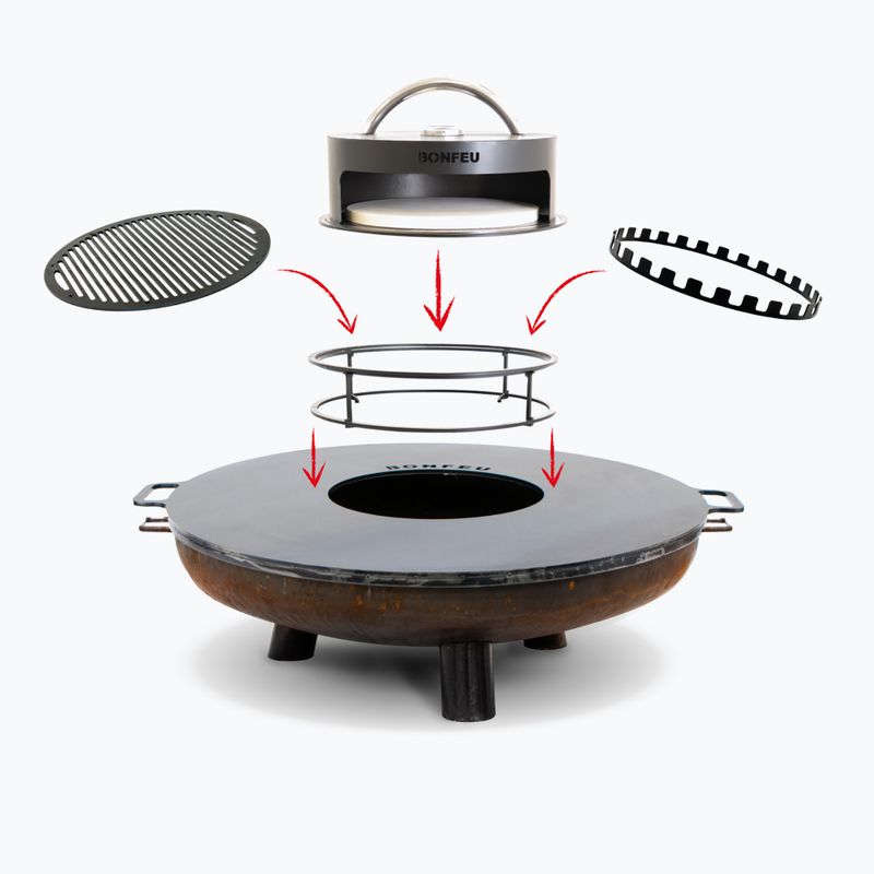 Lauko ugniavietė BonFeu BonBowl Plus 60 cm corten 2