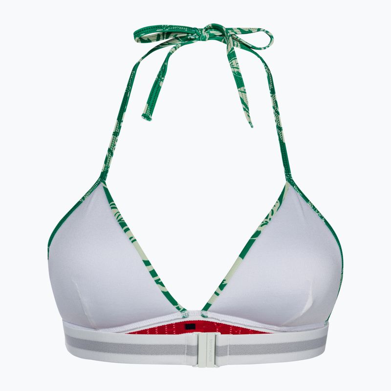 Maudymosi kostiumėlio viršus Tommy Hilfiger Triangle Fixed Foam Print vinted tropical olympic green 2