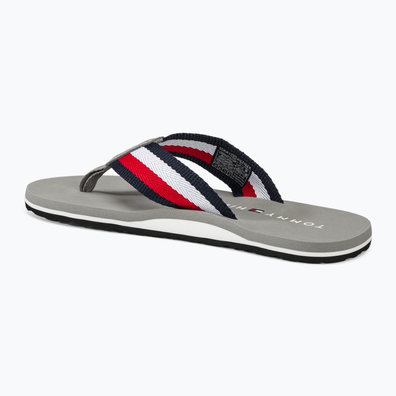 Vyriškos šlepetės per pirštą Tommy Hilfiger Corporate Beach Sandal antique silver 3