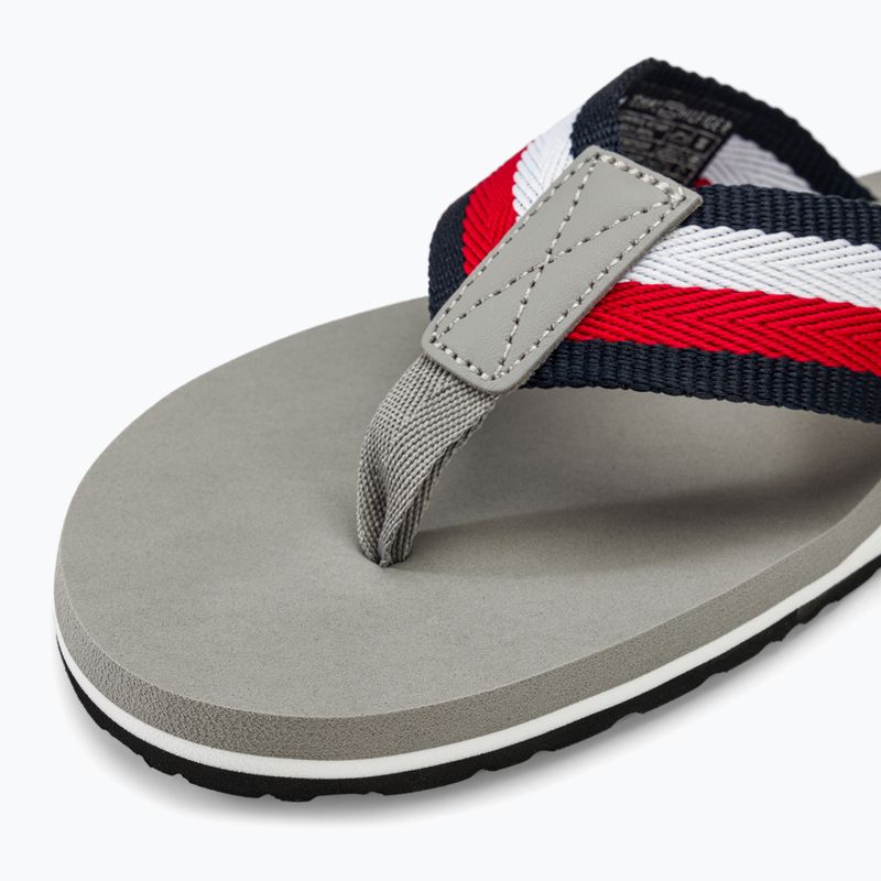 Vyriškos šlepetės per pirštą Tommy Hilfiger Corporate Beach Sandal antique silver 7