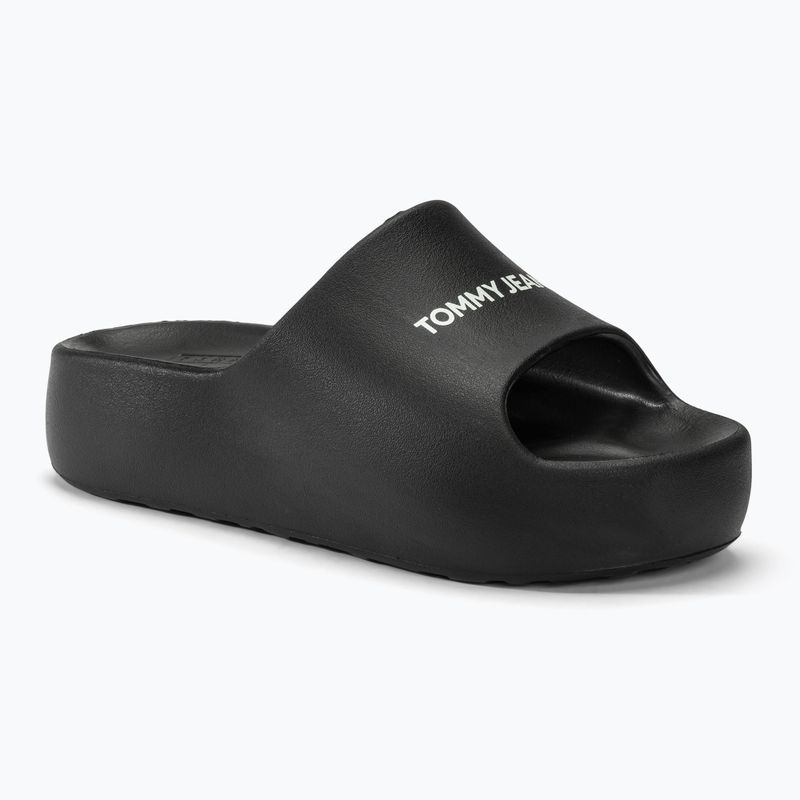 Moteriškos šlepetės Tommy Jeans Chunky Flatform Slide black