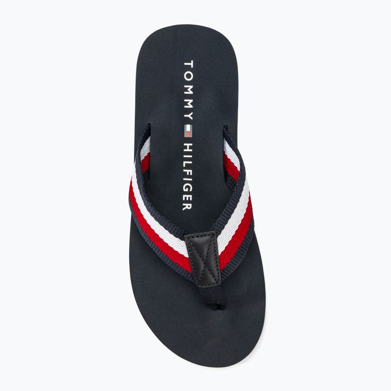 Vyriškos šlepetės per pirštą Tommy Hilfiger Corporate Beach Sandal desert sky 5