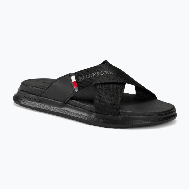Vyriškos šlepetės Tommy Hilfiger Comfort Criss Cross Beach Sandal black
