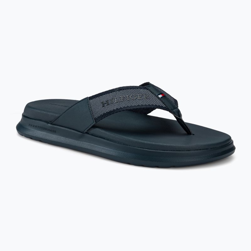Vyriškos šlepetės per pirštą Tommy Hilfiger Comfort Toe Post Beach Sandal desert sky