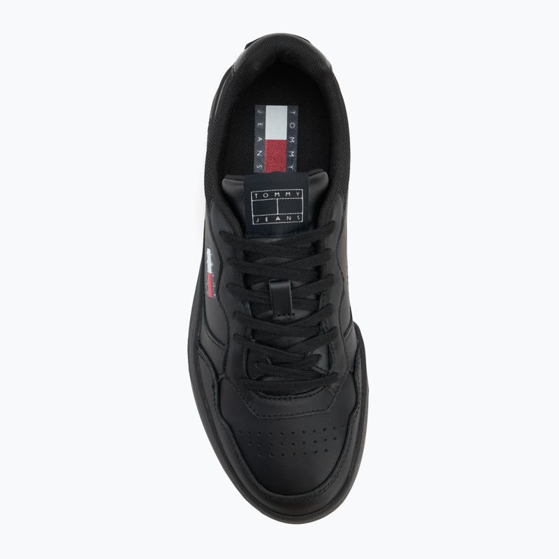 Tommy Jeans vyriški batai Cupsole Leather Ess black 5